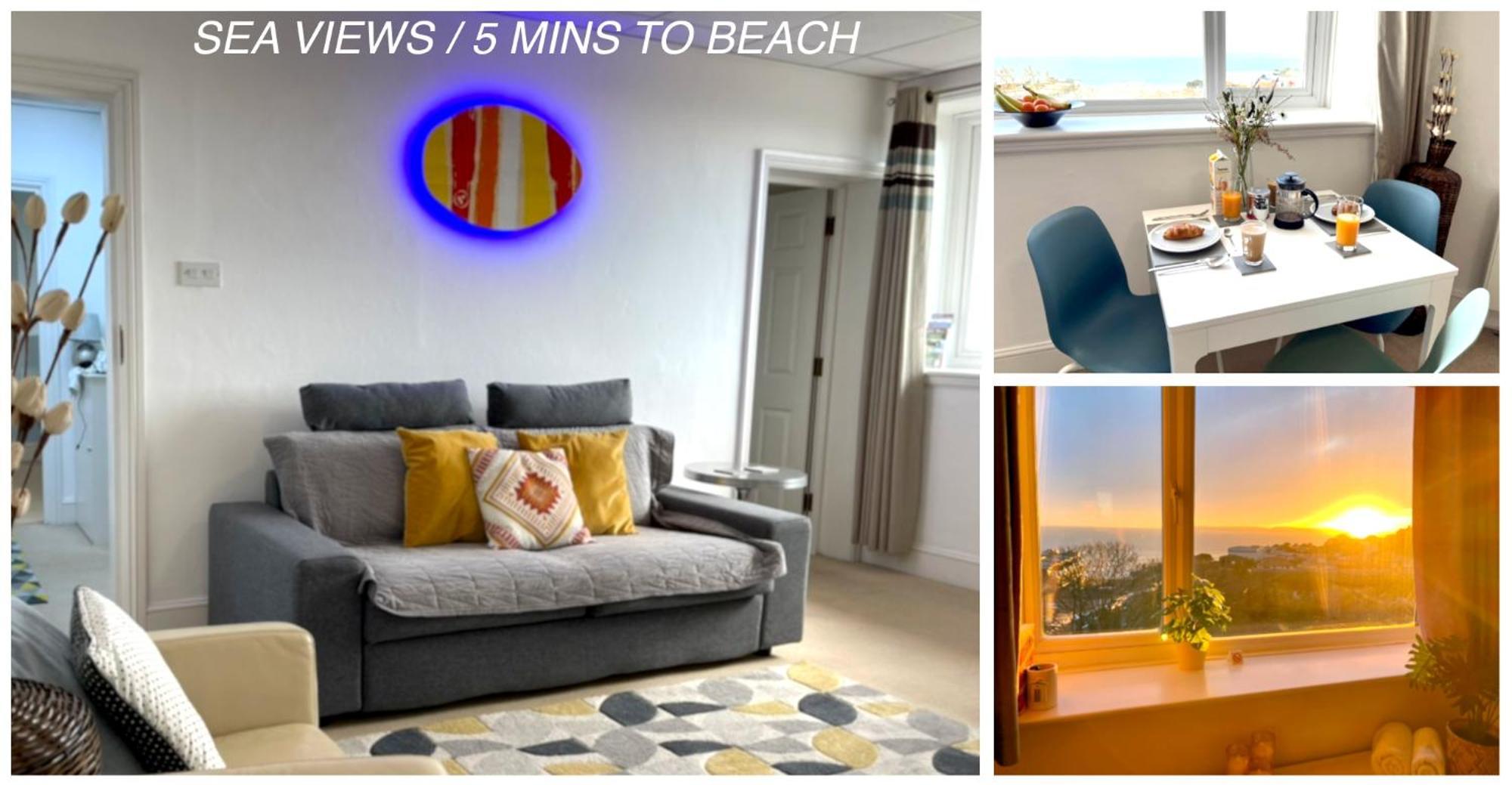 בורנמות' Sea View Family Stay By Beach Gym & Parking מראה חיצוני תמונה